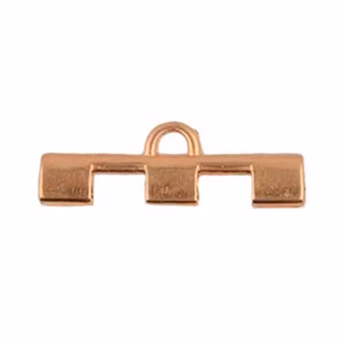 Cymbal Soros III Rosépläterad 26x8mm 2 st