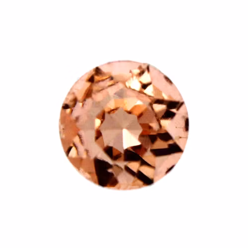 Peach Kinesisk Round Stone 8mm 4st