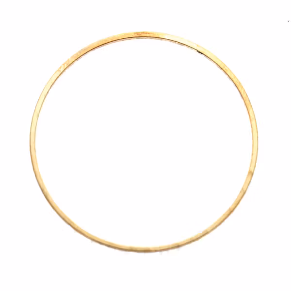 Ljust Guldfärgad 30mm Metallram Rund 1st