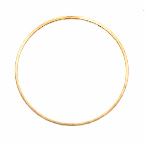 Ljust Guldfärgad 30mm Metallram Rund 1st