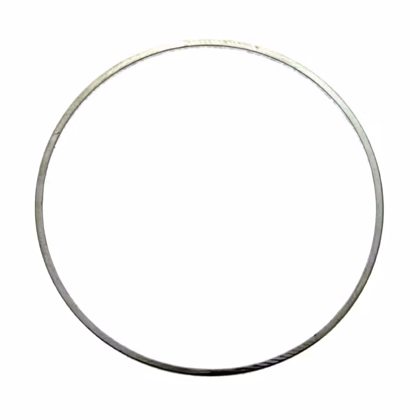 Mörkt Silverfärgad 40mm Metallram Rund 1st