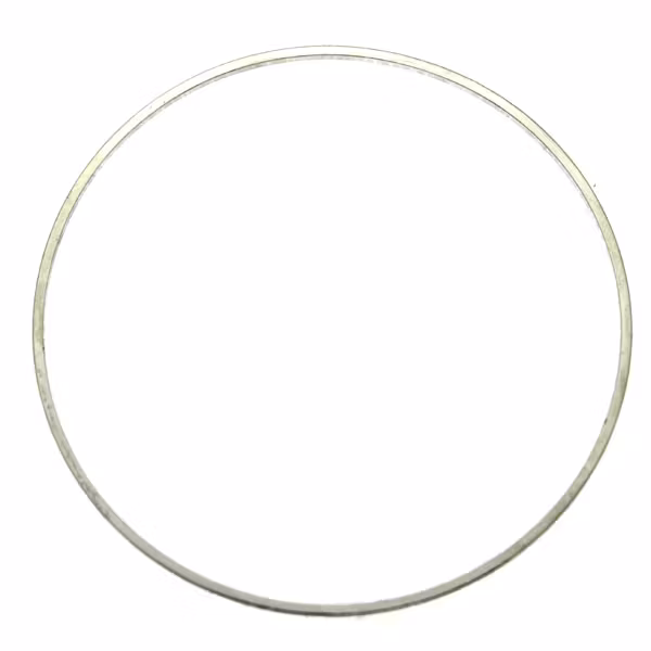 Mörkt Silverfärgad 50mm Metallram Rund 1st