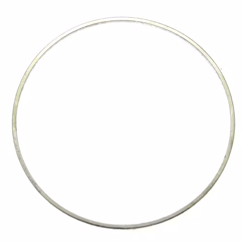 Mörkt Silverfärgad 50mm Metallram Rund 1st
