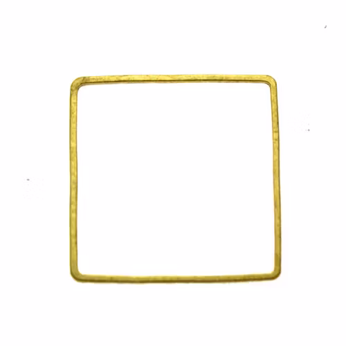 Guldfärgad 20x20mm Metallram Fyrkant 1st
