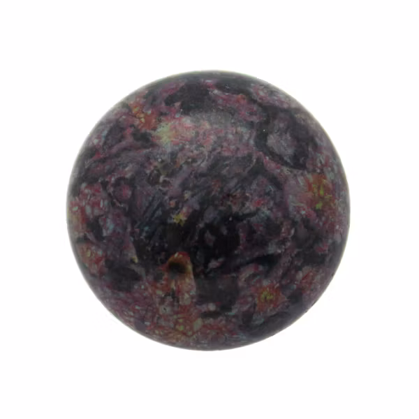 Metallic Mat Violet Spotted Cabochon Par Puca 18mm 1st