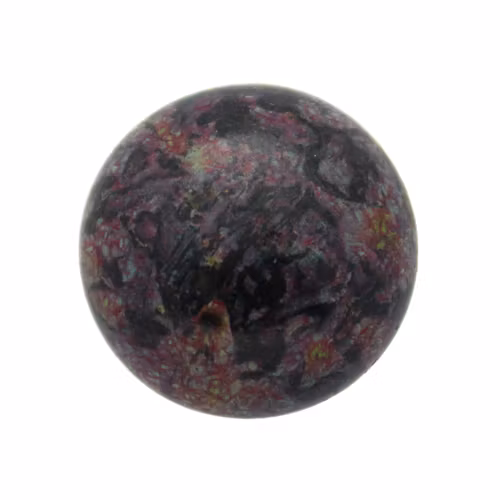 Metallic Mat Violet Spotted Cabochon Par Puca 18mm 1st
