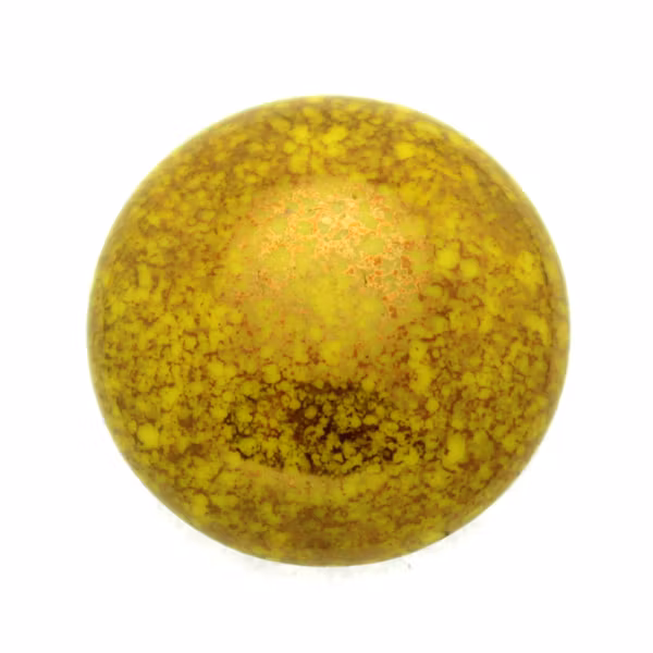 Opaque Jonquil Teracota Bronze Cabochon Par Puca 25mm 1st