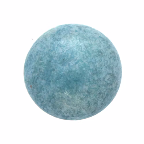 Opaque White Blue Luster Cabochon Par Puca 25mm 1st