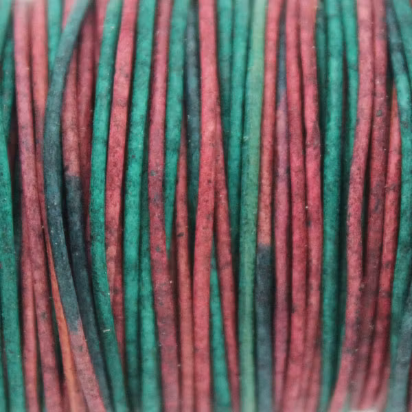 Gypsy Sunset Läder 1mm Rund 1m