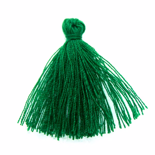Dark Green Tassel/Tofs Ø5mm 3cm 1st