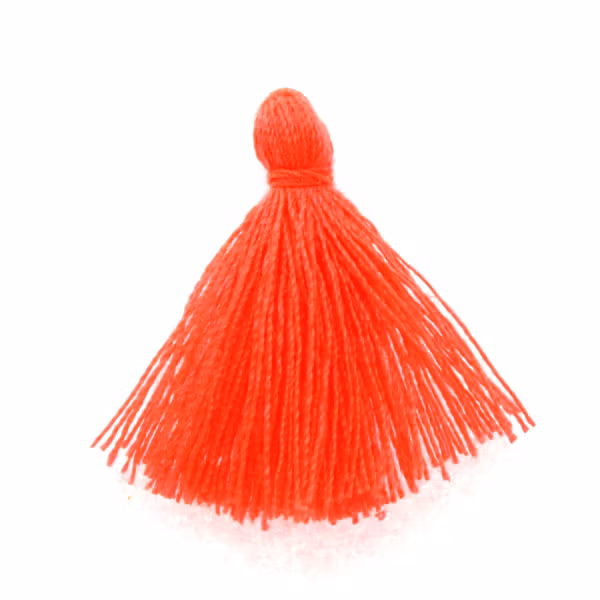 Neon Orange Tassel/Tofs Ø5mm 3cm 1st