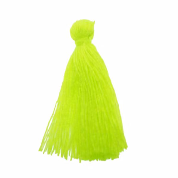 Neon Yellow Tassel/Tofs Ø5mm 3cm 1st