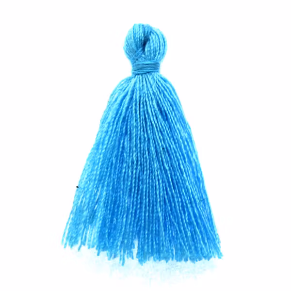 Turquoise Tassel/Tofs Ø5mm 3cm 1st