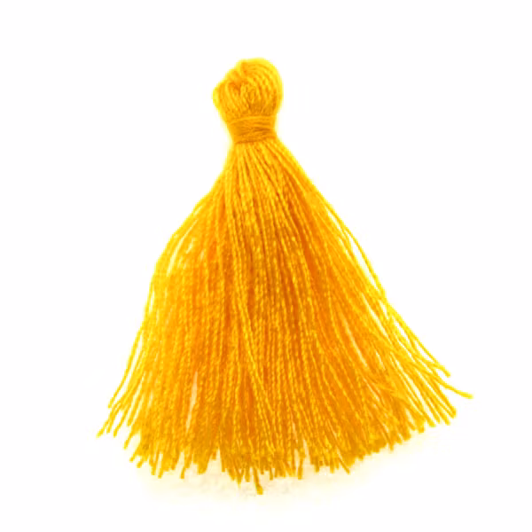 Yellow Tassel/Tofs Ø5mm 3cm 1st