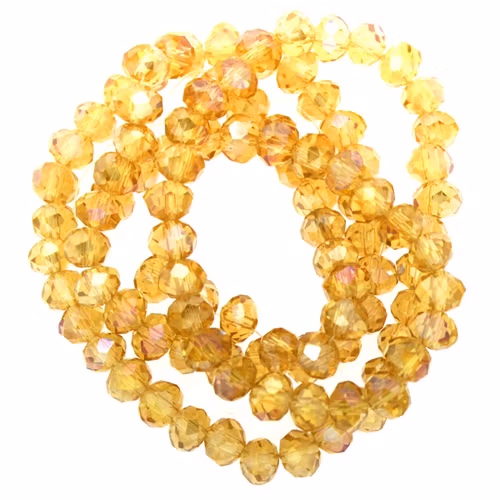 Topaz AB Facetterade Rondeller / Abacus 4x6mm ca100st