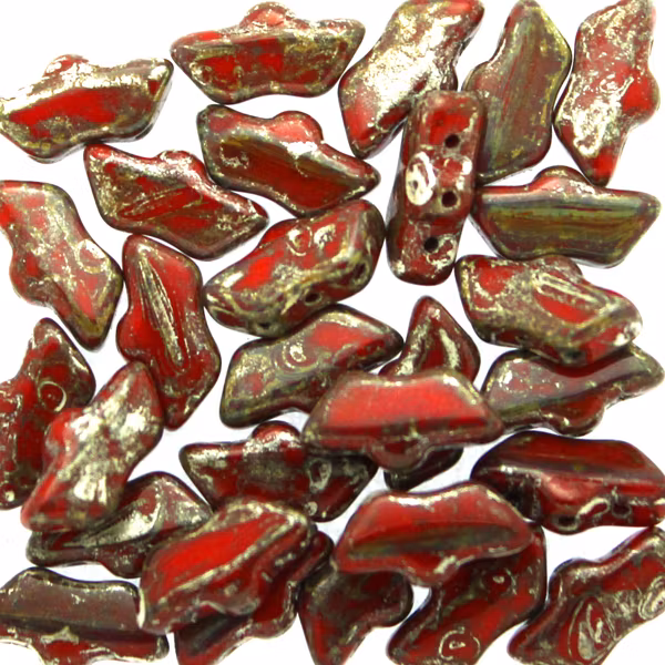 Opaque Red Patina Silver Delos 5g