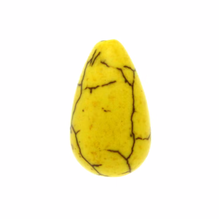 Gul Howlit Droppe 16x10mm 1st