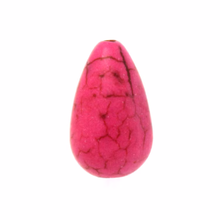 Rosa Howlit Droppe 16x10mm 1st