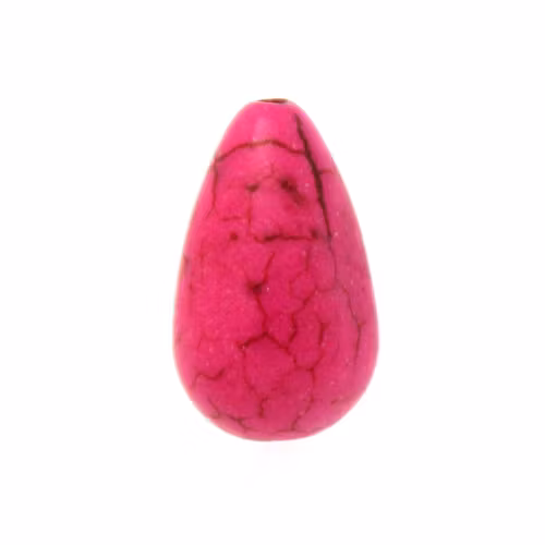 Rosa Howlit Droppe 16x10mm 1st
