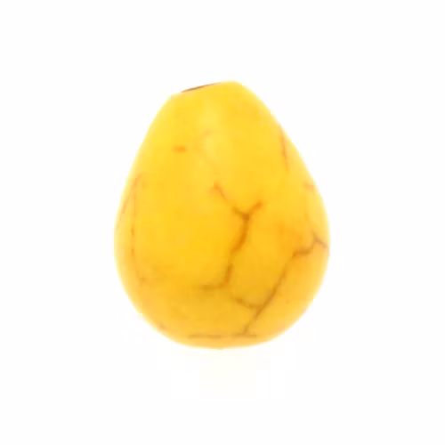 Gul Howlit Droppe 10x8mm 1st