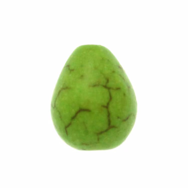 Grön Howlit Droppe 10x8mm 1st