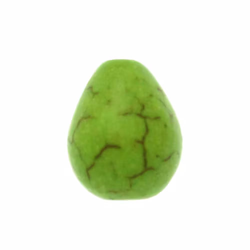 Grön Howlit Droppe 10x8mm 1st