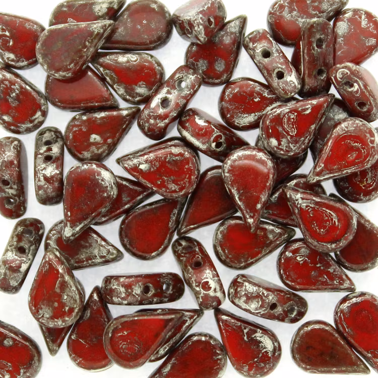 Opaque Red Patina Silver Amos 5g