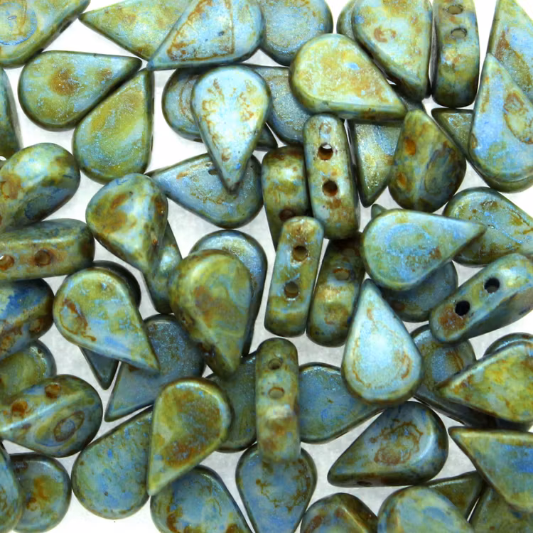 Opaque Blue /Green Spotted Amos 5g