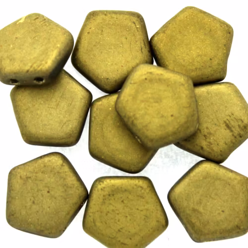 Crystal Amber Full Matted Pego Bead 10mm 10st