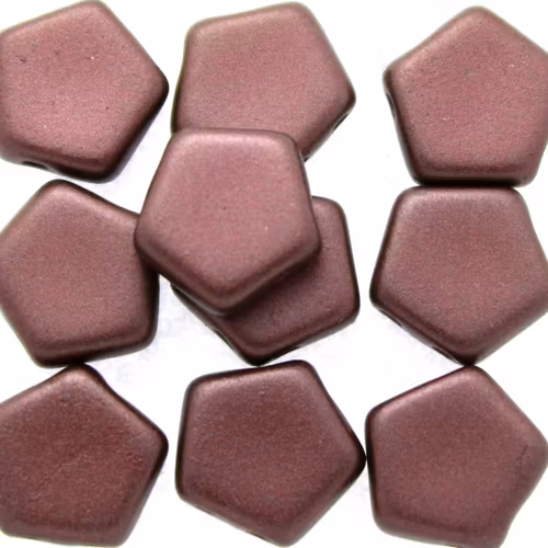 Alabaster Pastel Burgundy Pego Bead 10mm 10st