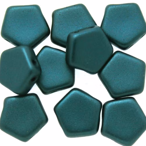Alabaster Pastel Petrol Pego Bead 10mm 10st