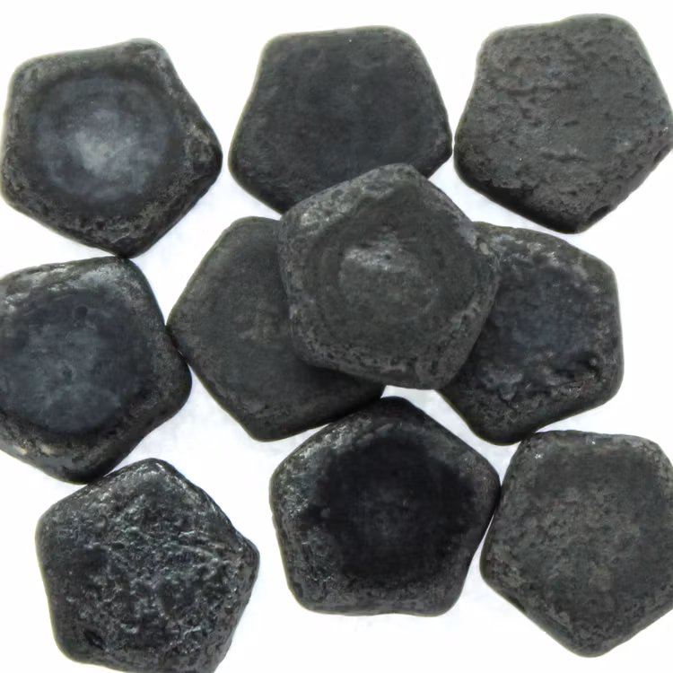 Jet Etched Hematite Pego Bead 10mm 10st