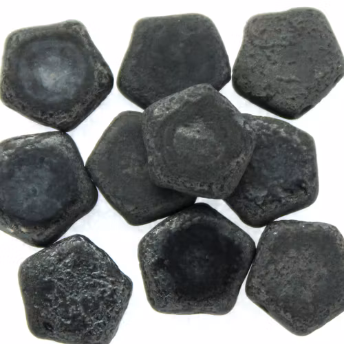 Jet Etched Hematite Pego Bead 10mm 10st