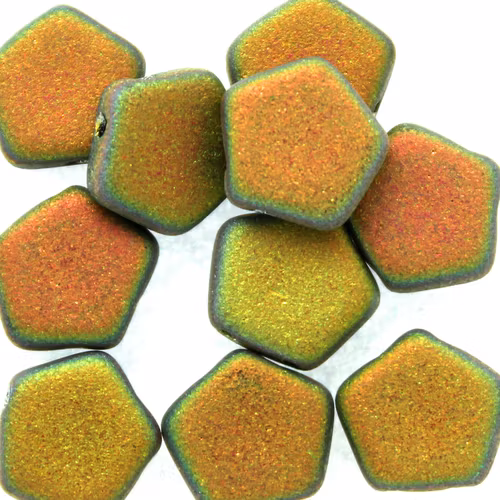 Jet Vitrail Full Matted Pego Bead 10mm 10st