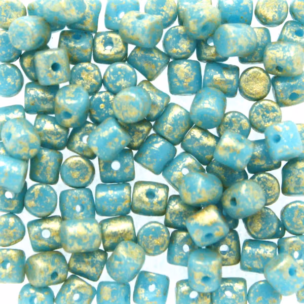 Opaque Aqua Gold Splash Minos 5g