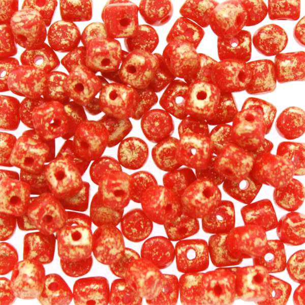 Opaque Red Gold Splash Minos 5g