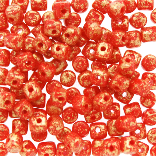 Opaque Red Gold Splash Minos 5g