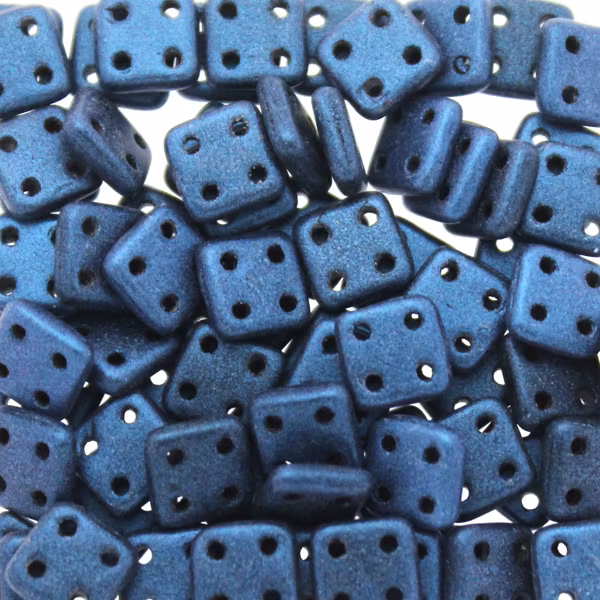 Metallic Suede Blue Quadratile 10g
