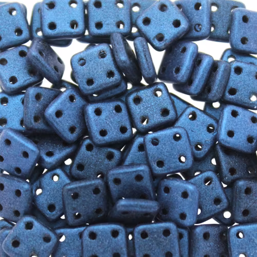 Metallic Suede Blue Quadratile 10g