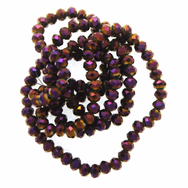 Metallic Purple Rondeller / Abacus 3x4mm 1sträng