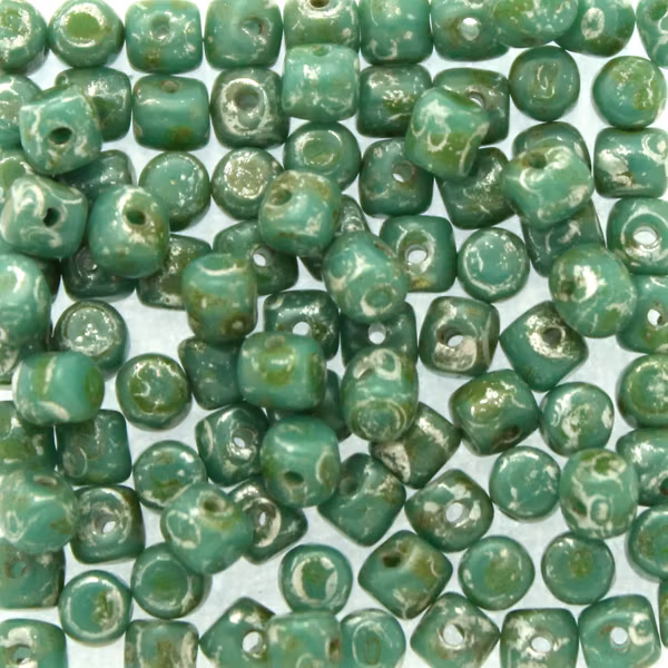 Opaque Green Turquoise Patina Silver Minos 5g