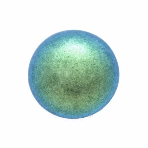 Polychrome Aqua Teal Cabochon Par Puca 18mm 1st