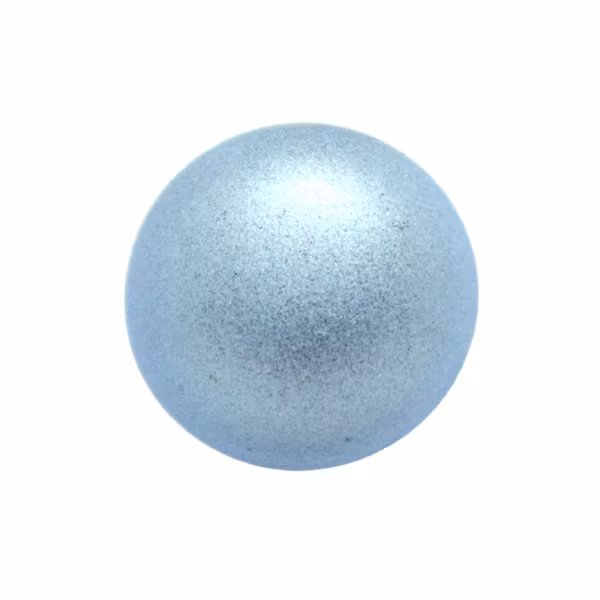 Metallic Suede Light Blue Cabochon Par Puca 18mm 1st