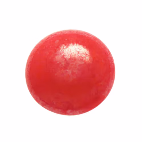 Opaque Red Luster Cabochon Par Puca 18mm 1st