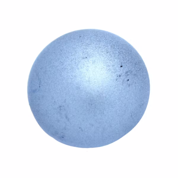 Metallic Suede Light Blue Cabochon Par Puca 25mm 1st
