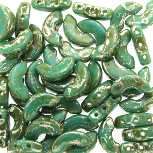 Opaque Green Turquoise Patina Silver Arcos 5g