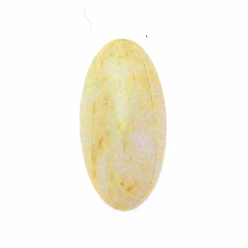 Opaque White Beige Luster Athos Par Puca 20x10x6mm 1st