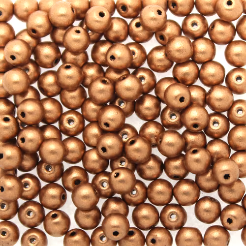 Vintage Copper Runda/Druks 3mm 100st