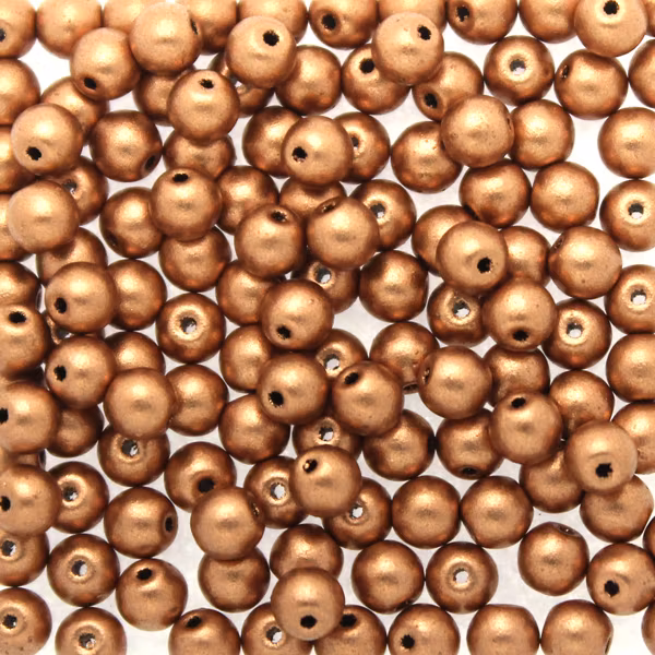 Vintage Copper Runda/Druks 4mm 100st