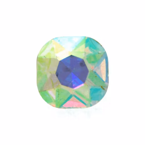 Crystal AB Kinesisk Strass Cushion Square 12mm 2st